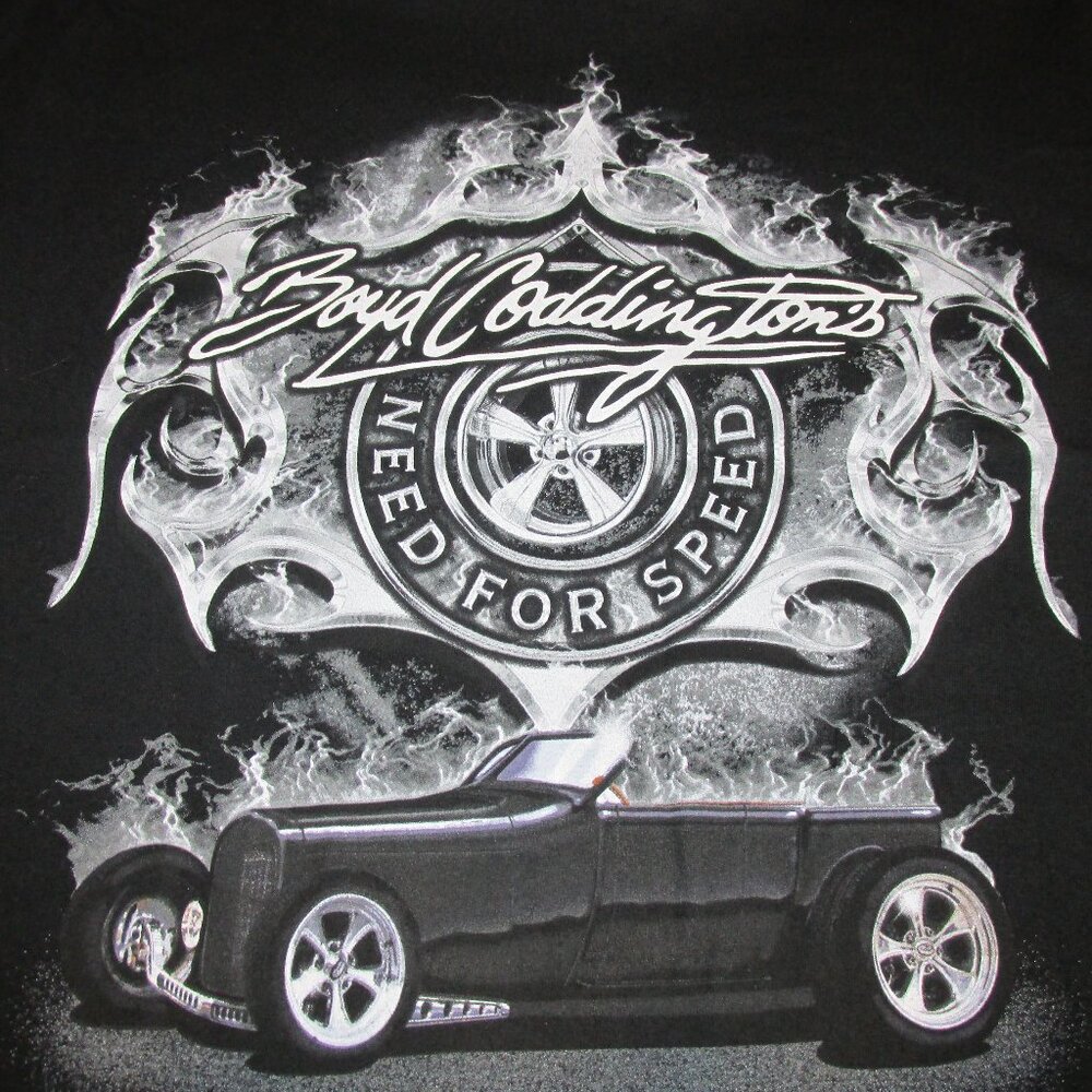Boyd Coddings "Need for Speed"  Black T-Shirt - Medium